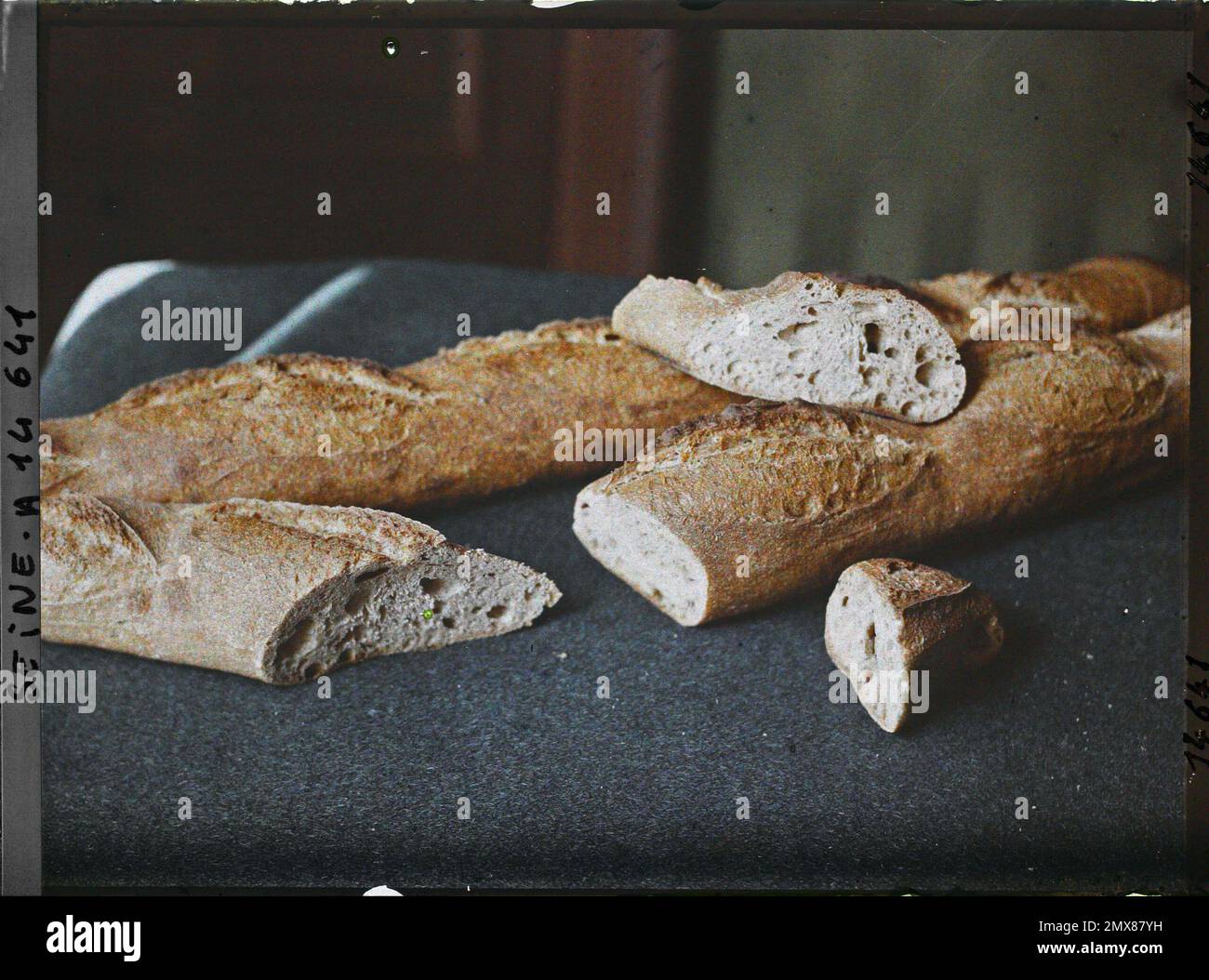 Boulogne, France breads and pieces of bread (corresponding to ration