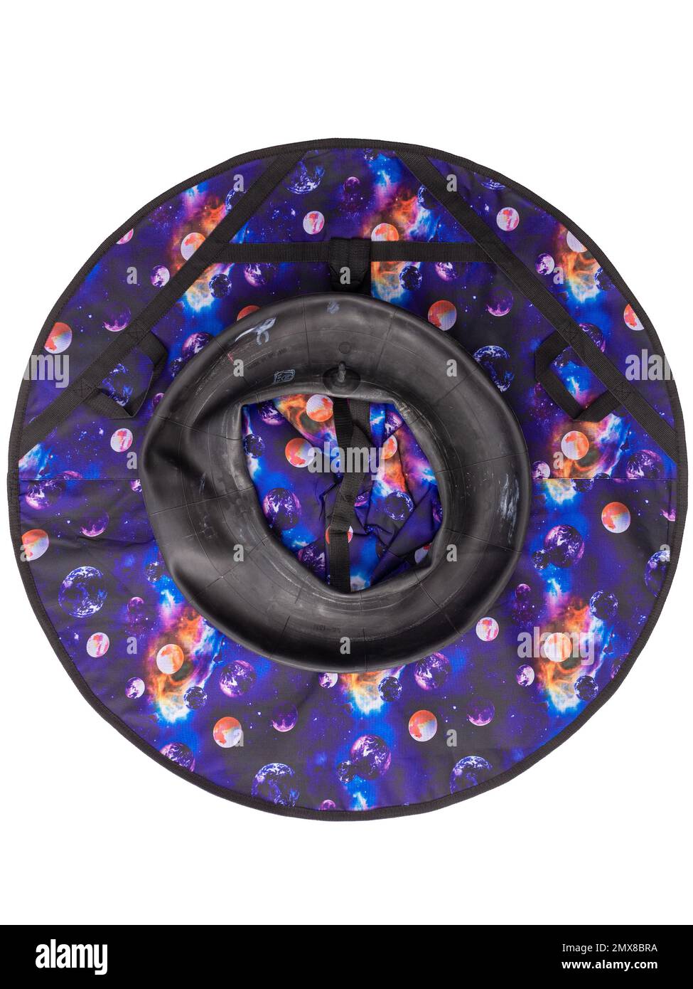 Sledding tube for winter outdoors active recreation in the deflated ...