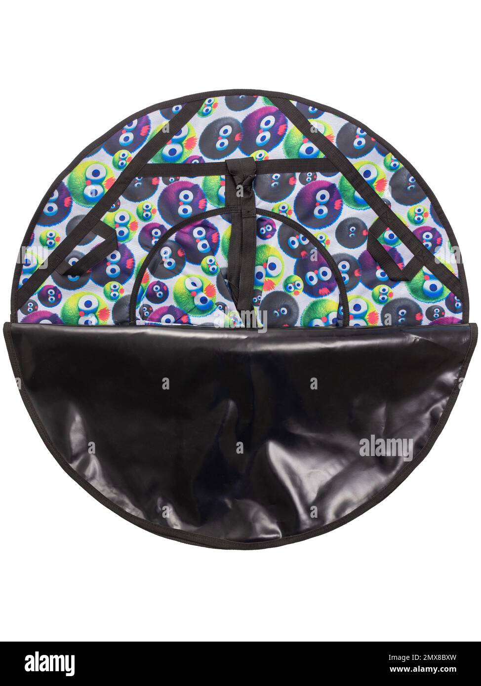 Sledding tube for winter outdoors active recreation in the deflated ...