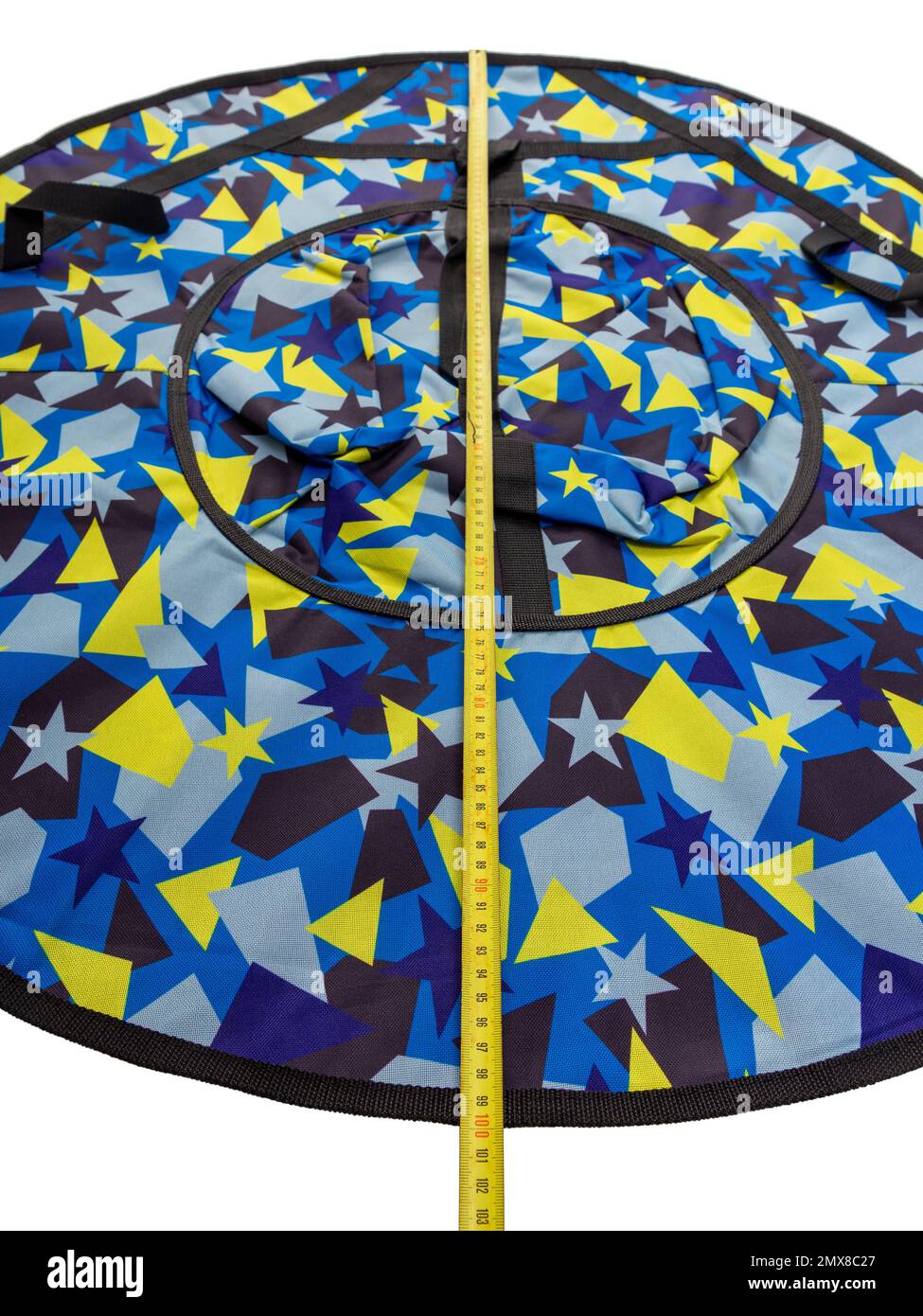 Sledding tube for winter outdoors active recreation in the deflated ...