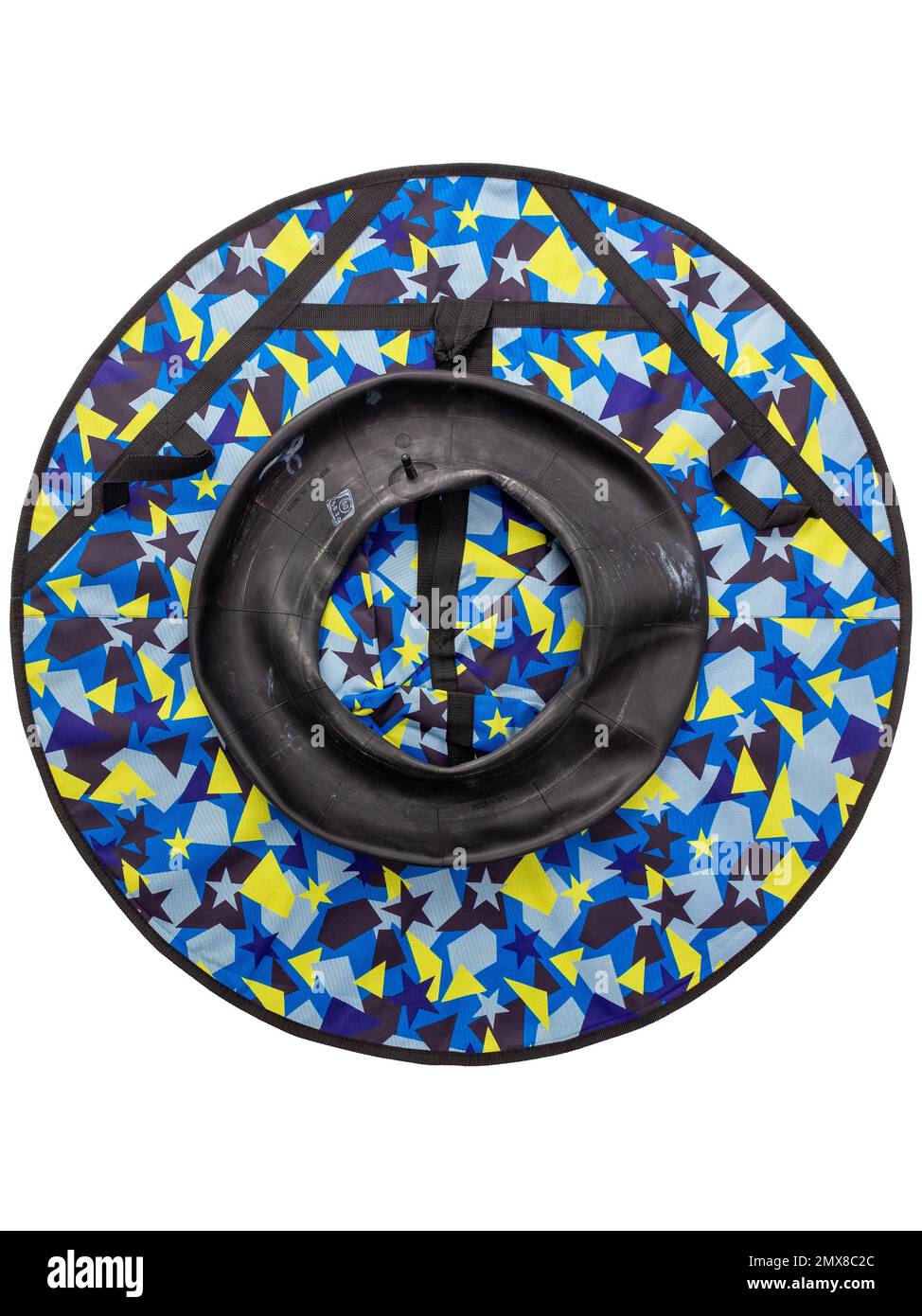 Sledding tube for winter outdoors active recreation in the deflated ...