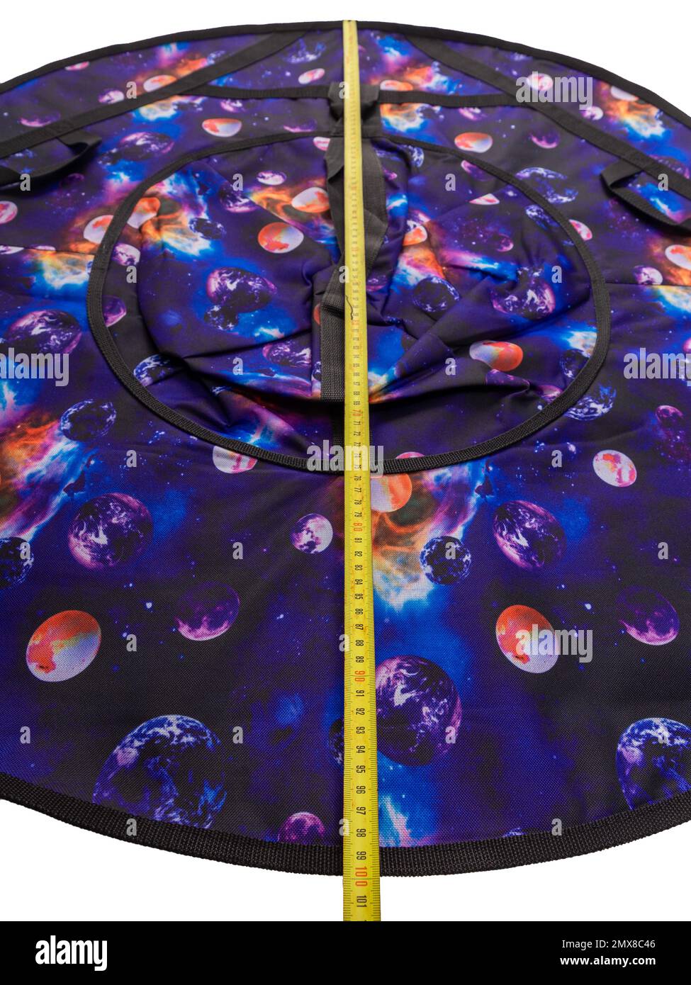 Sledding tube for winter outdoors active recreation in the deflated ...