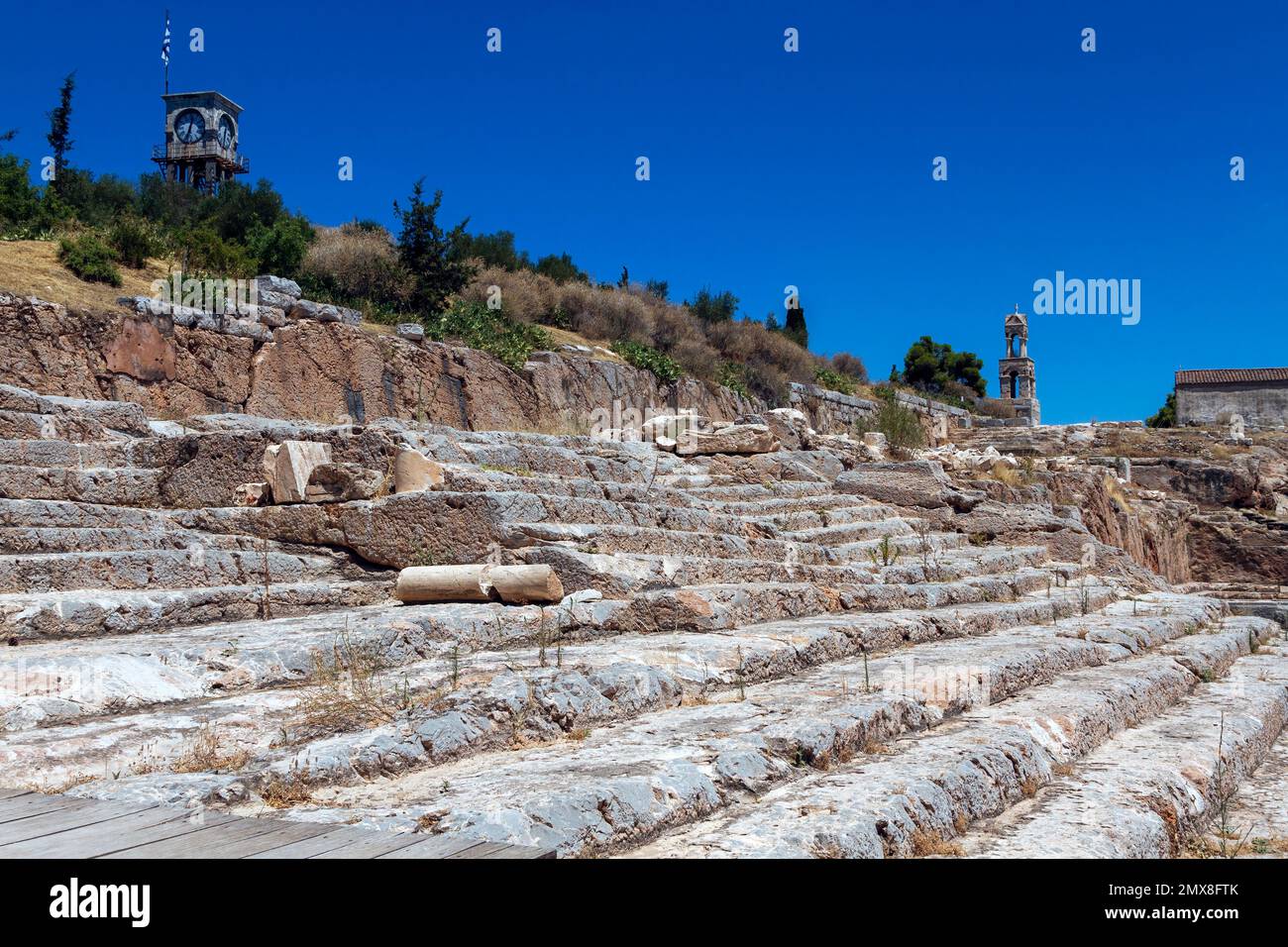 The sanctuary of Eleusis (Elefsina), one of the most mportant religious centers of the ancient world, where the goddess Demeter was worshipped. Stock Photo