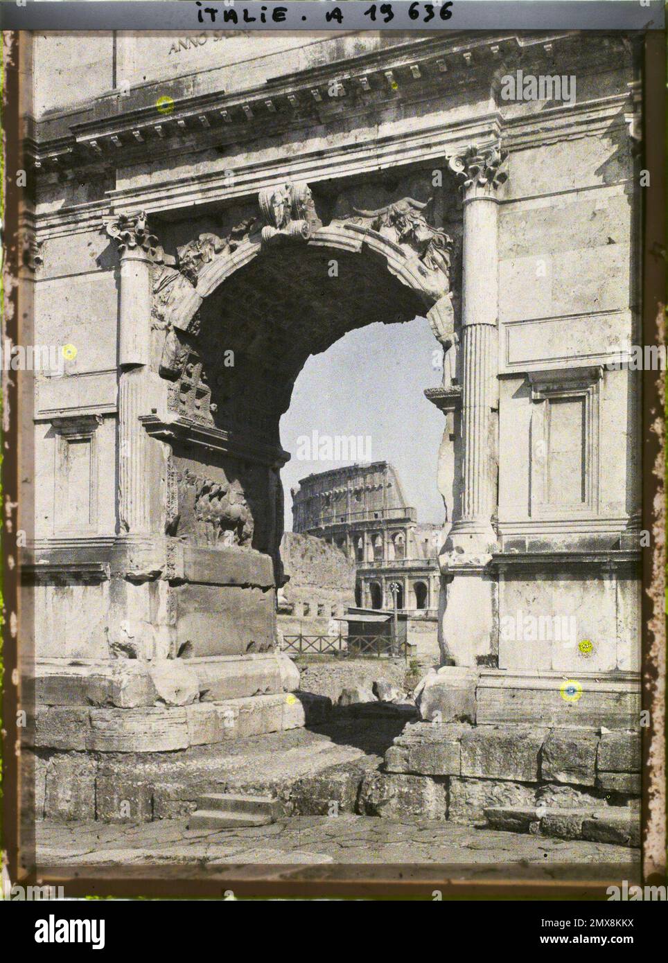Rome, Italy Arc de Titus and Colisée , 1918 - Italy - Fernand Cuville ...