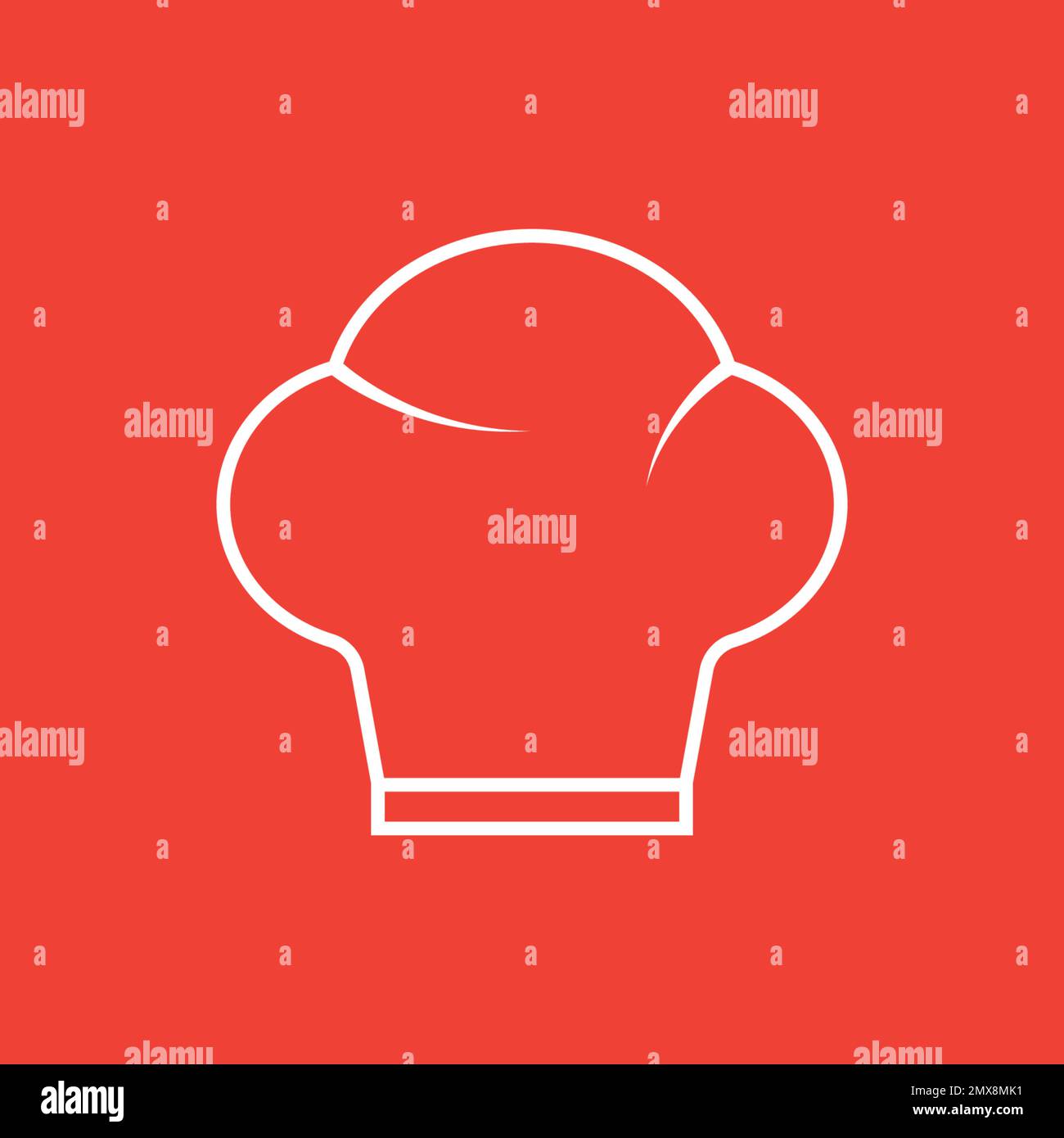 Chef cap vector icon, logo design illustration Stock Vector Image & Art