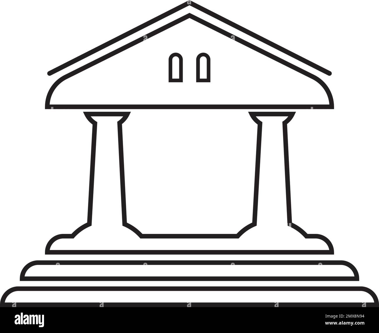 museum icon vector illustration template design Stock Vector Image ...