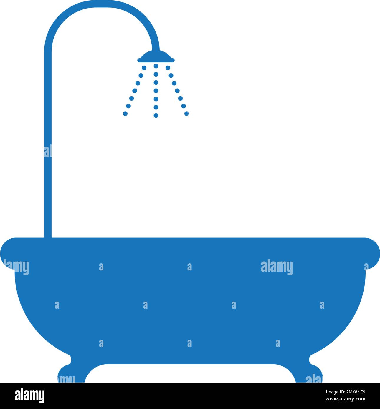 Bathtub icon trendy design template, illustration logo vector Stock Vector