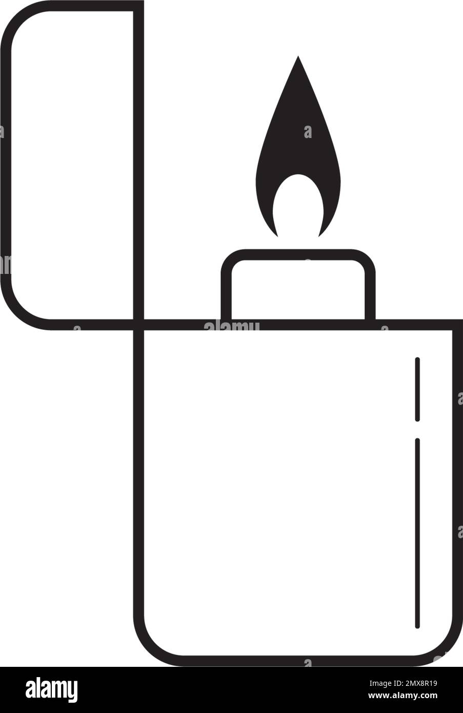 Gas Lighter vector icon illustration design,symbol and background. Stock Vector