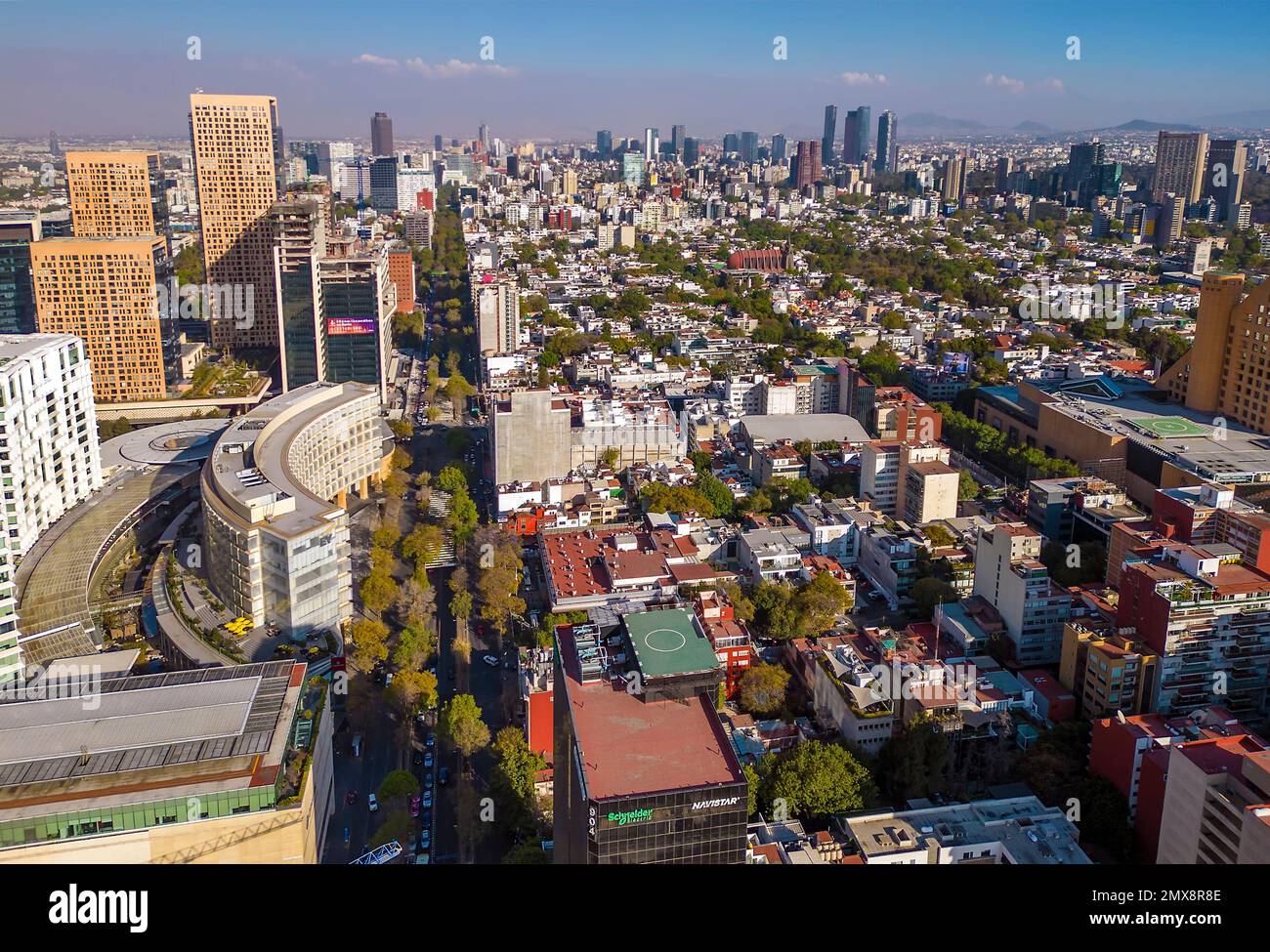 Polanco area of Mexico City, Mexico Stock Photo