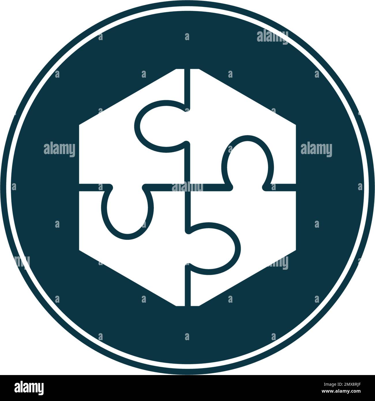 Four piece jigsaw puzzle Stock Vector Images - Alamy