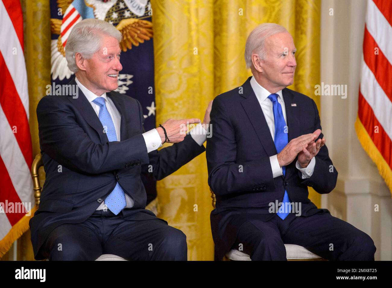 Washington, DC on Thursday, Feb. 2, 2023. Former President Bill Clinton ...