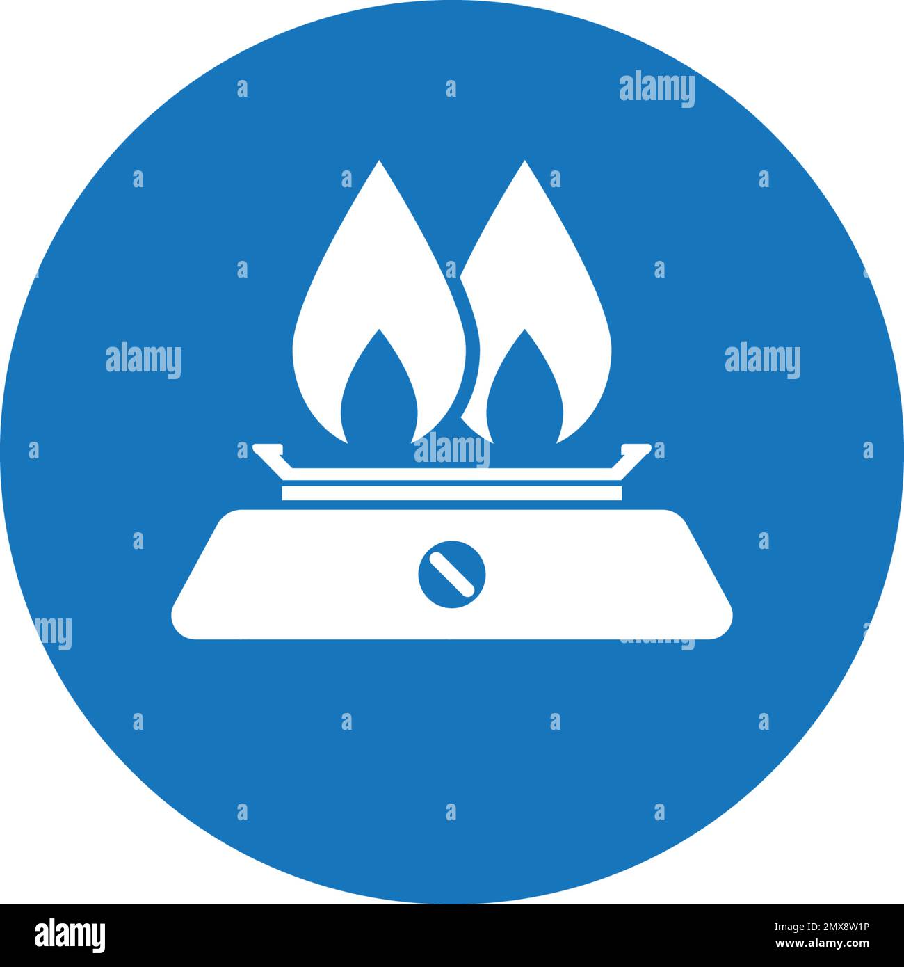 gas stove logo vector illustration design backgroun Stock Vector