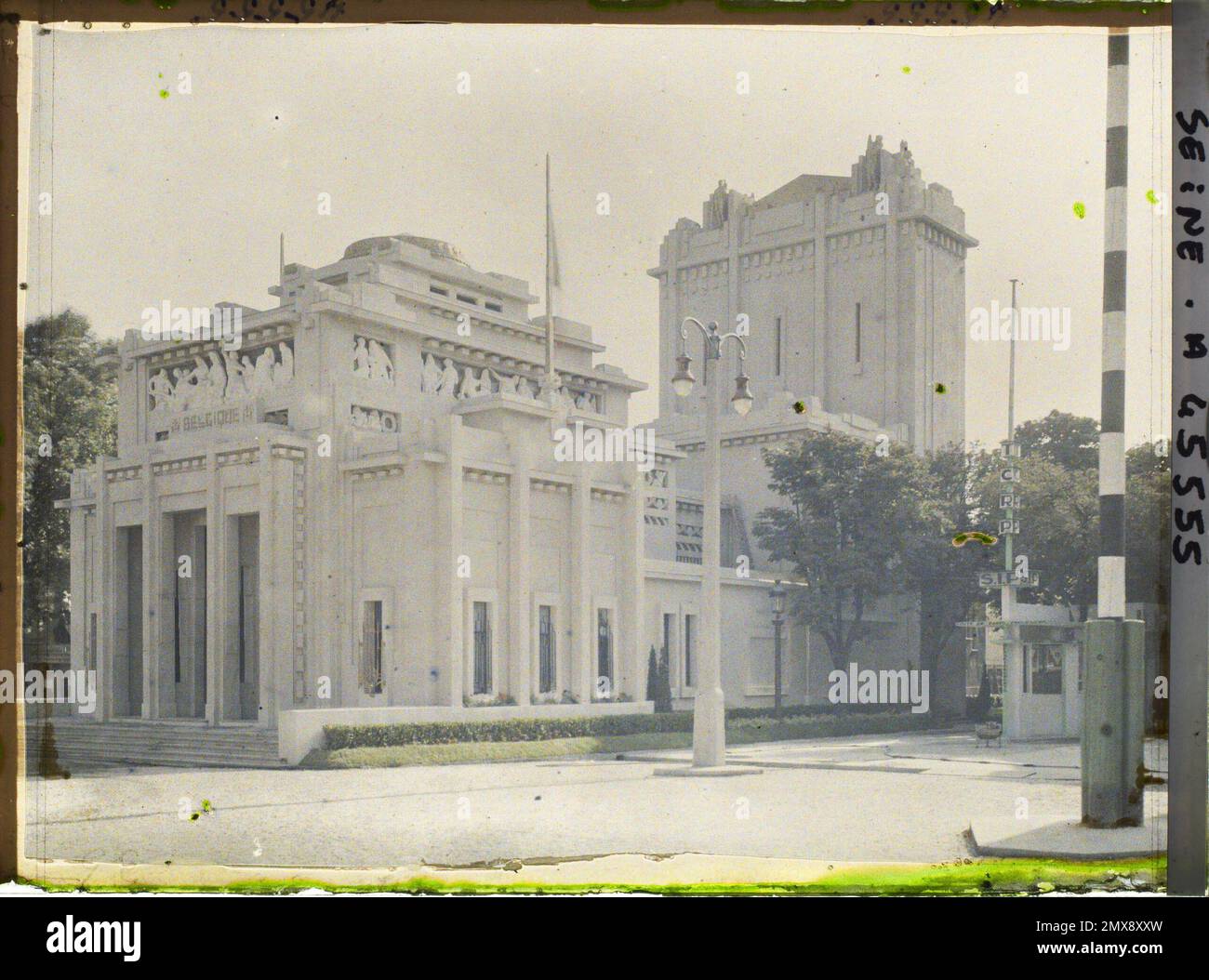 Paris (8th arr.), France The exhibition of decorative arts, Belgian pavilion , 1925 - International Exhibition of Modern Decorative and Industrial Arts Paris Stock Photo