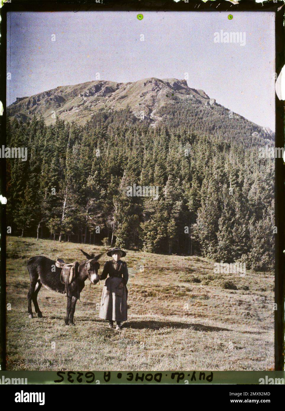 Puy-de-Dôme, France , 1911 - Center of France Auvergne Bourgogne - Auguste Léon - (July 17 - August 6) Stock Photo