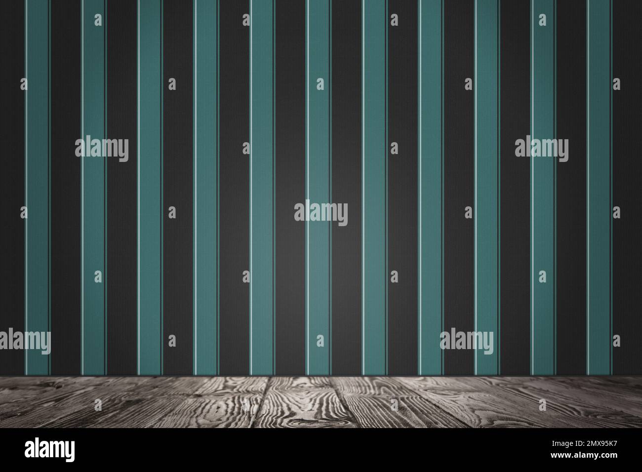 Striped wallpaper in empty room hi-res stock photography and images - Alamy