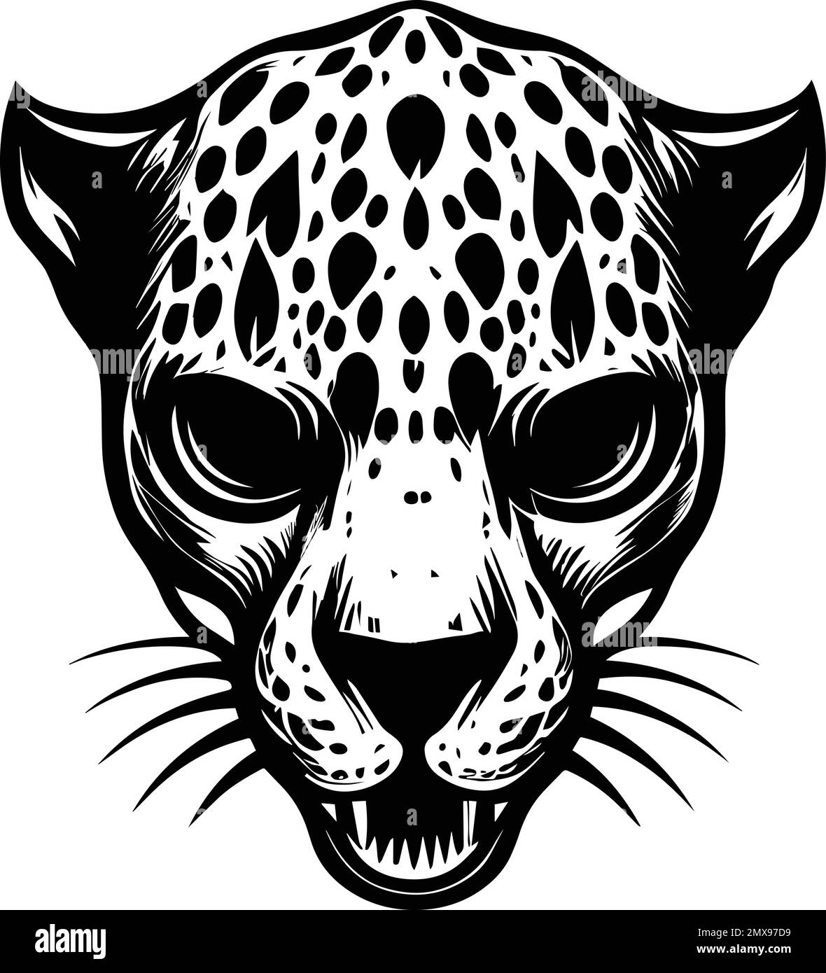 Jaguar Head Mascot Logo Design Stock Vector Image & Art Alamy