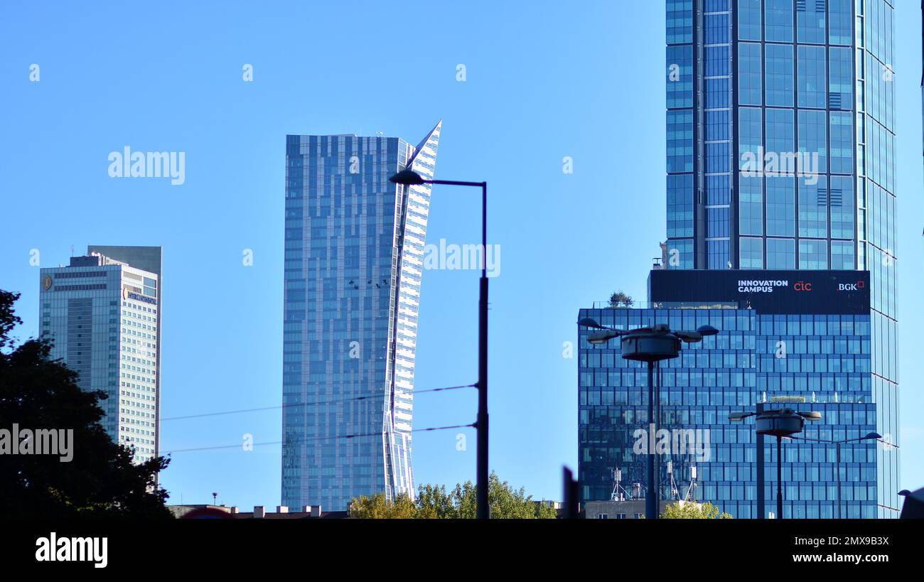 Varso Place Warsaw, Poland. 4 Oktober 2021. Construction site of an Varso Place ...