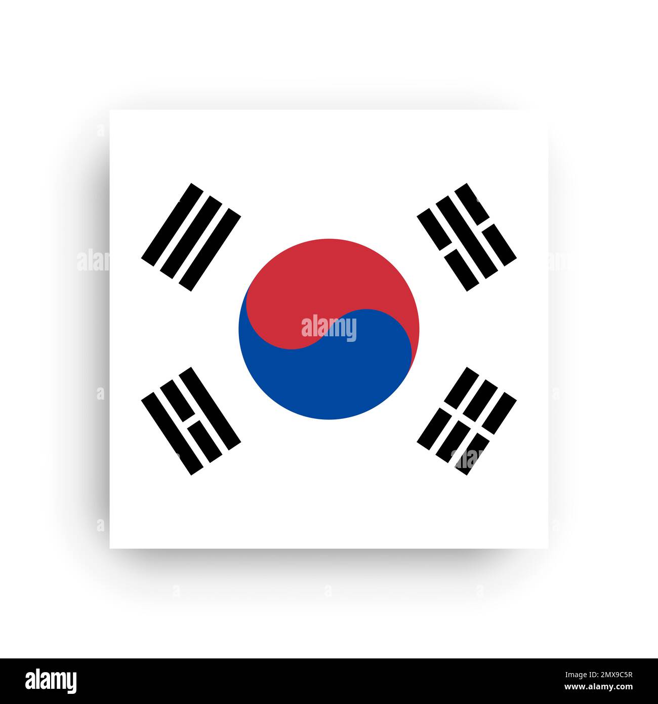Square vector flag of South Korea Stock Vector Image & Art - Alamy