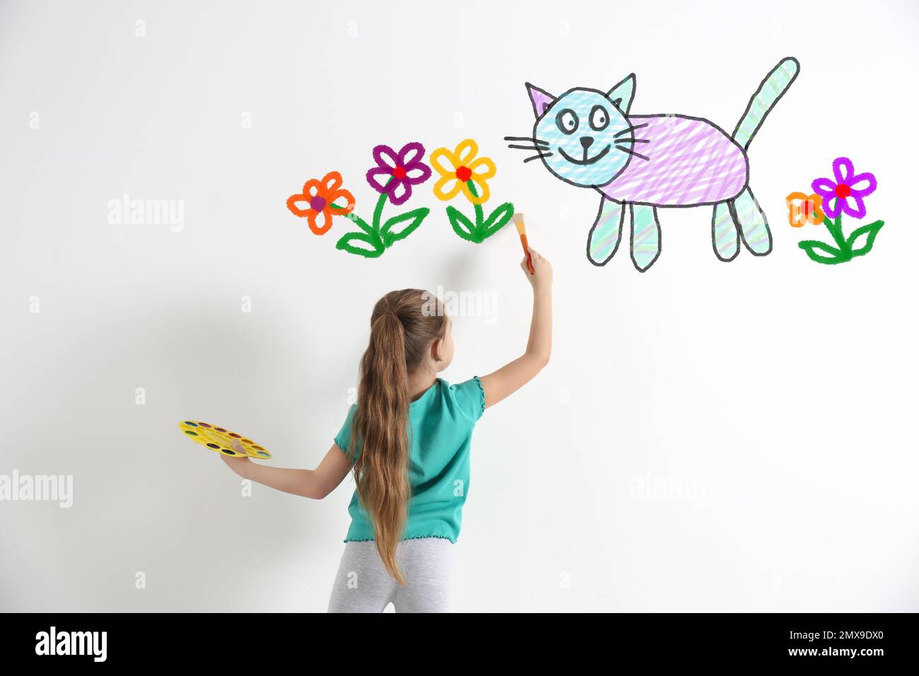 Wall art in school hi-res stock photography and images - Alamy