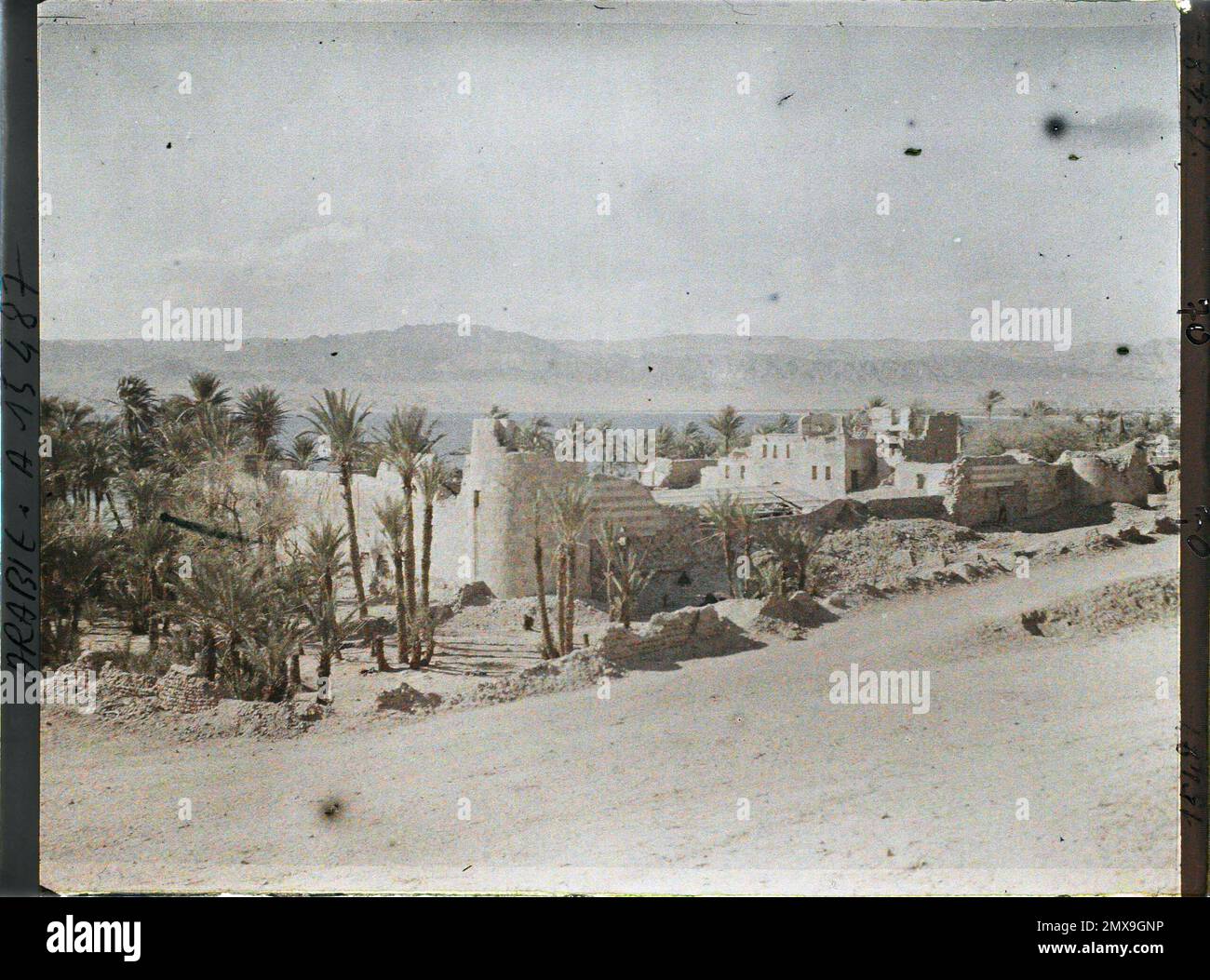 Aqaba, Arabia (current Jordan) the Fort of the Ottoman garrison , 1918 - Near East, Egypt, Palestine, Cyprus - Paul Castelnau (photographic section of the armies) - (January 9 -October 6) Stock Photo