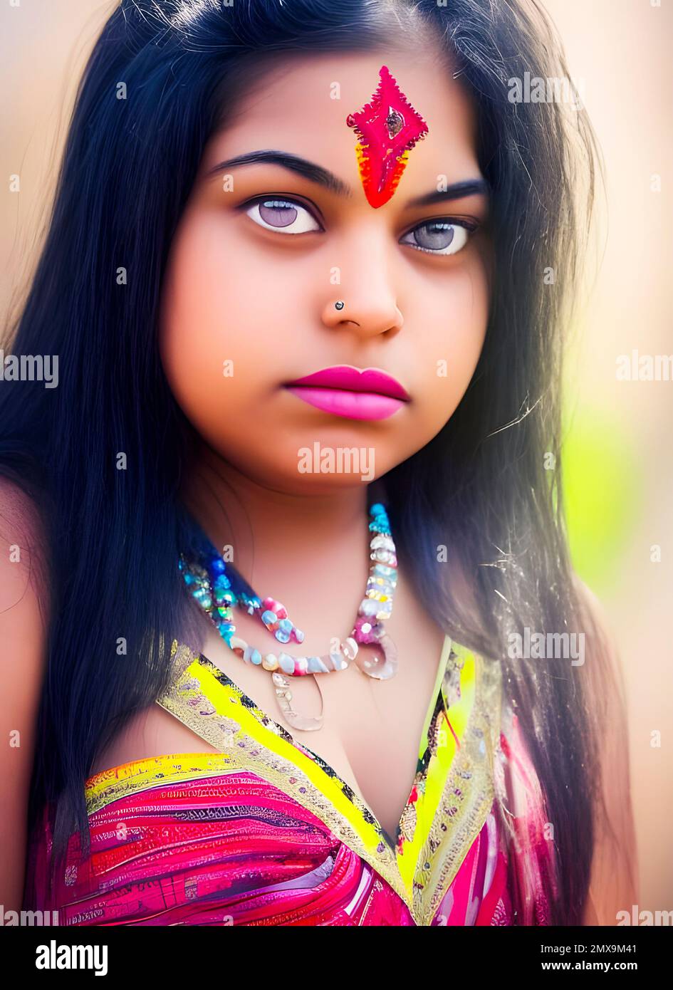 India beautiful eyes portrait hi-res stock photography and images - Alamy