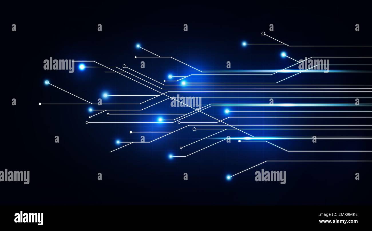Electronics and technology. Circuit board pattern illustration Stock ...