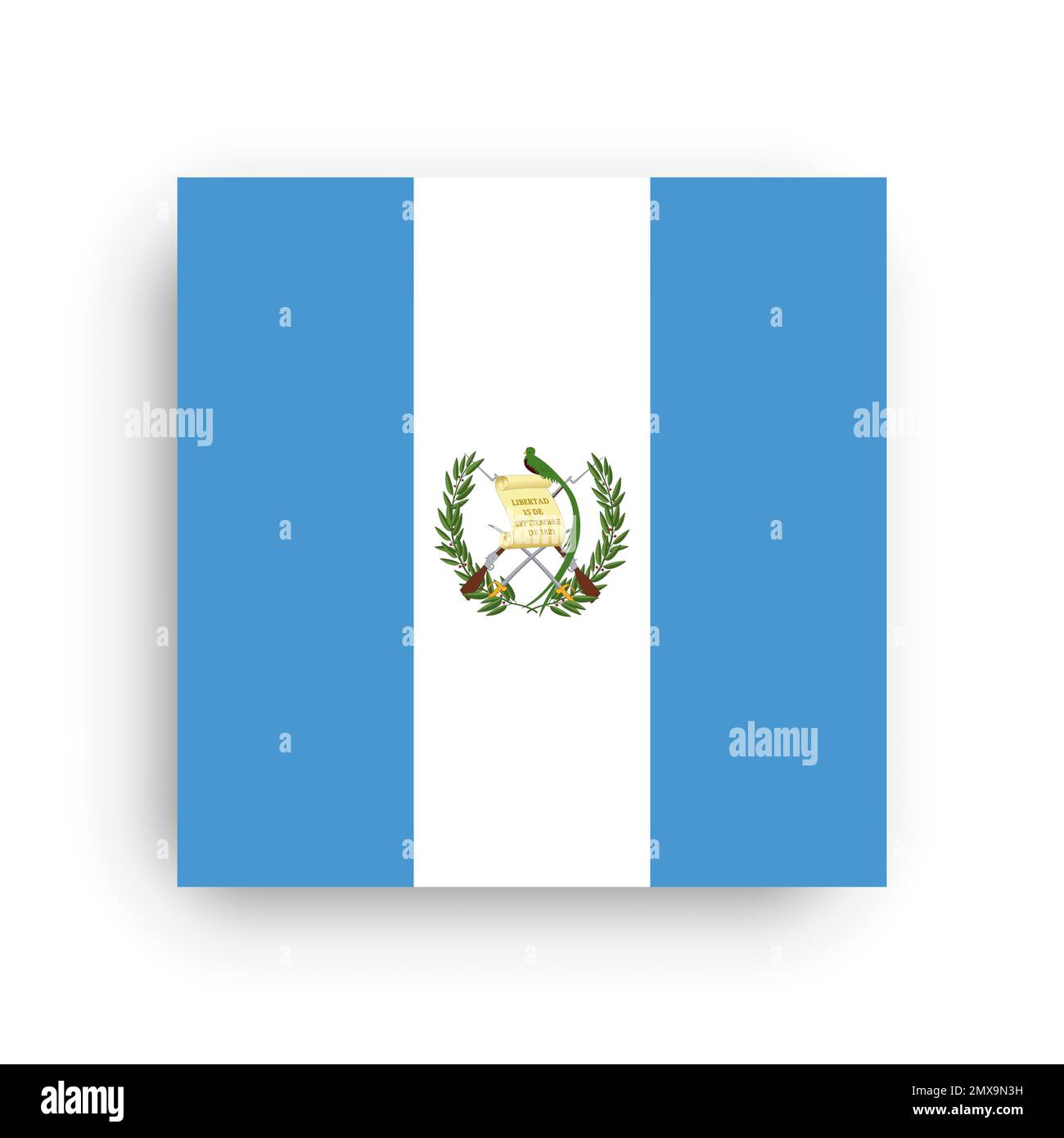 Square vector flag of Guatemala Stock Vector Image & Art Alamy