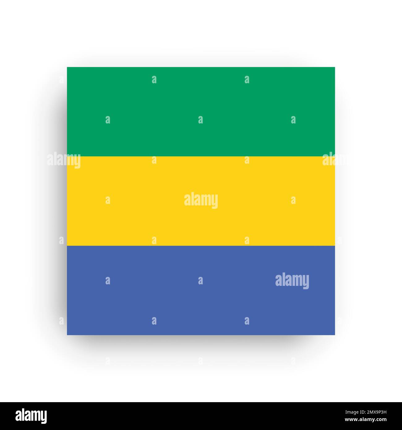 Square vector flag of Gabon Stock Vector Image & Art - Alamy