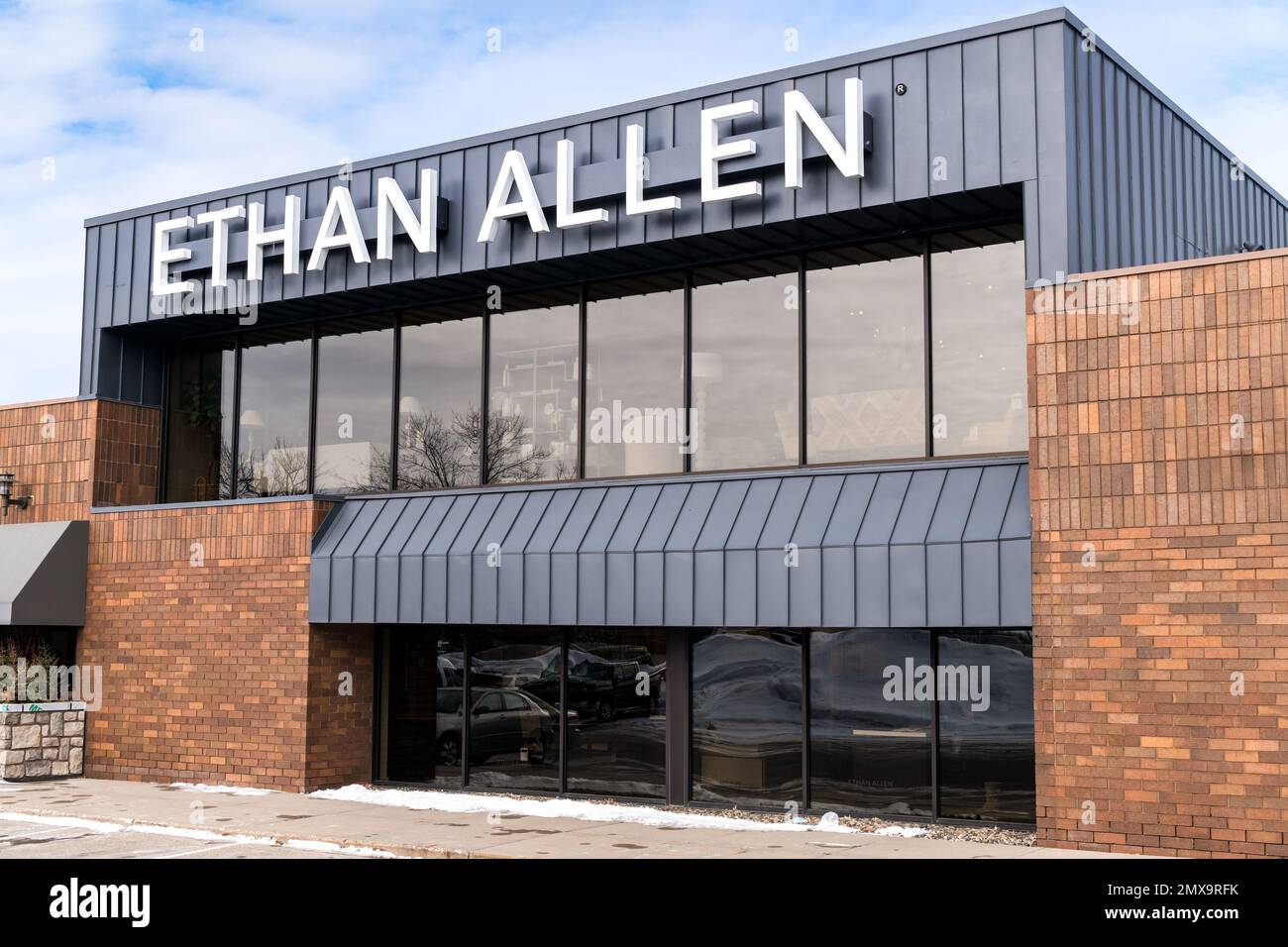 EDINA, MN, USA FEBRUARY 1, 2023 Ethan Allen retail furniture store