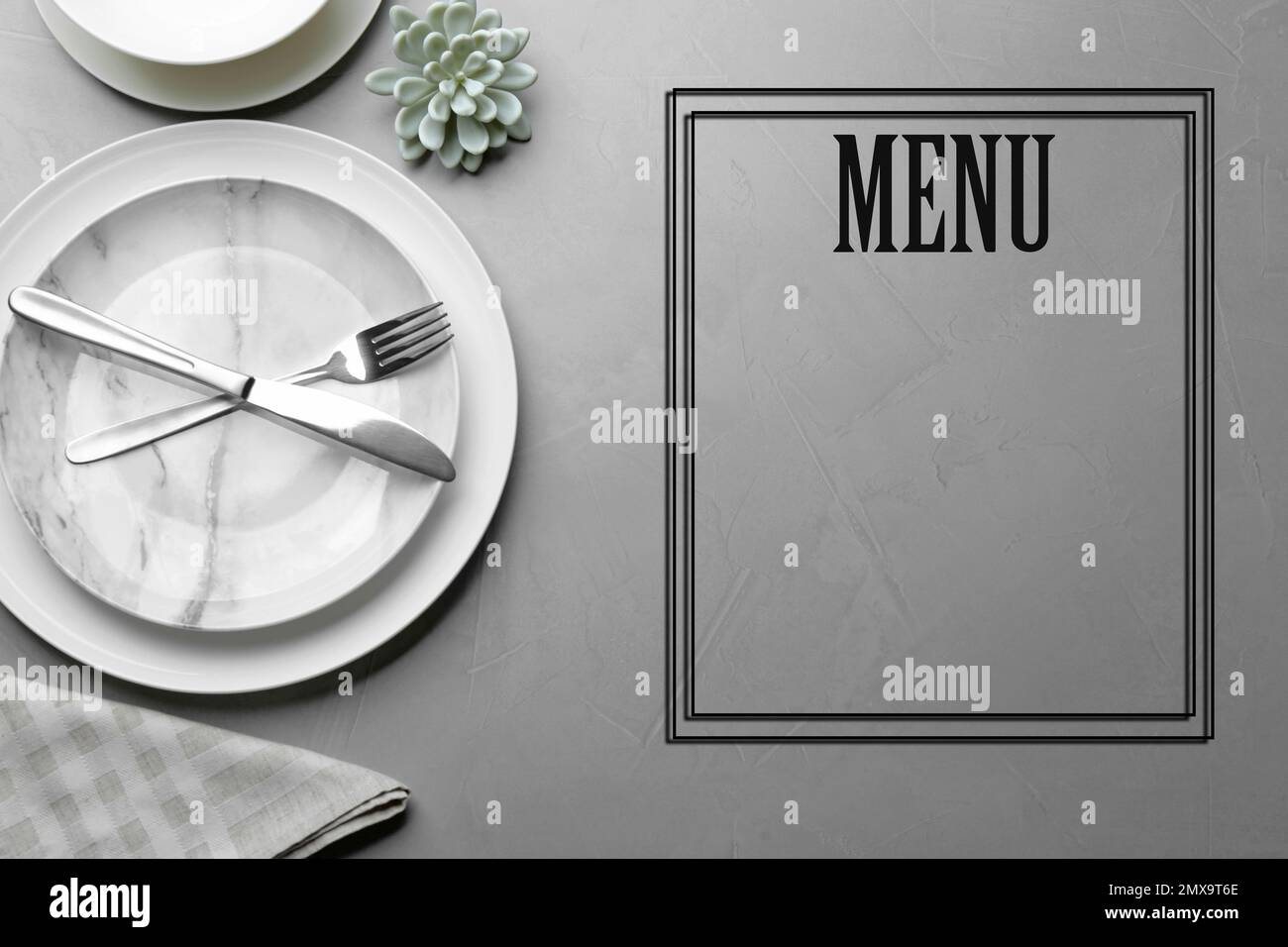 Set menu on chalkboard hi-res stock photography and images - Alamy