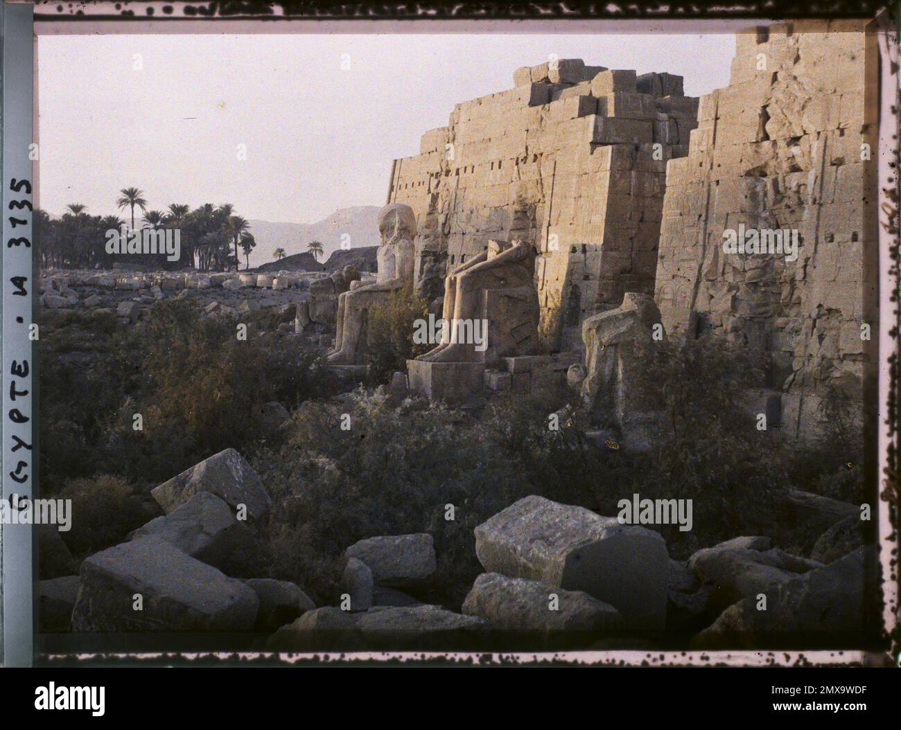 Karnak, Egypt, Africa VIIIe Pylon of the Temple of Amon Raled , 1914 ...