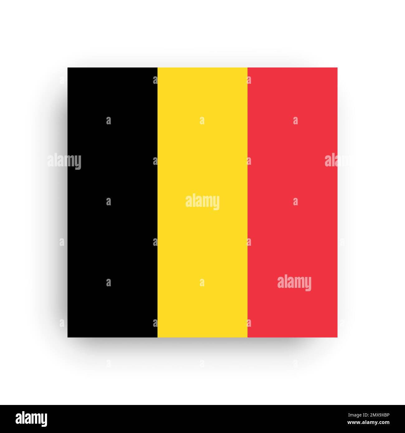 Square vector flag of Belgium Stock Vector Image & Art - Alamy