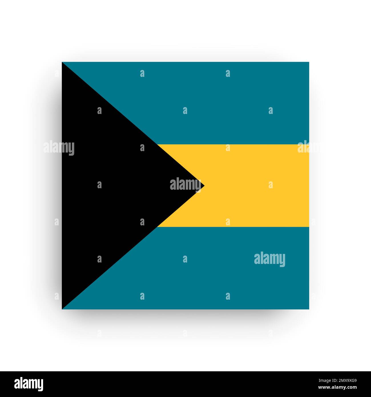 Square vector flag of Bahamas Stock Vector Image & Art Alamy