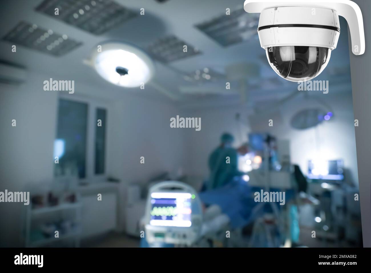 Modern CCTV security camera in surgery room. Guard equipment Stock Photo Alamy
