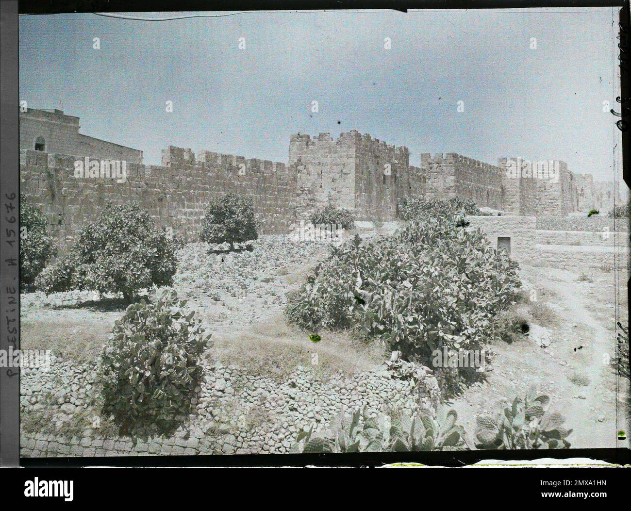 Jerusalem, Palestine the ramparts of the city, on the east side , 1918 ...