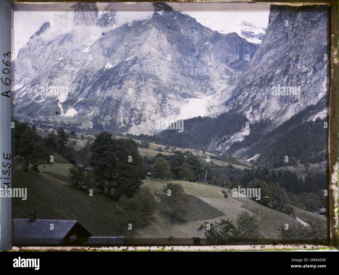 Grindelwald, Suisse Grindelwald, Le Wetterhorn et le Glacier de