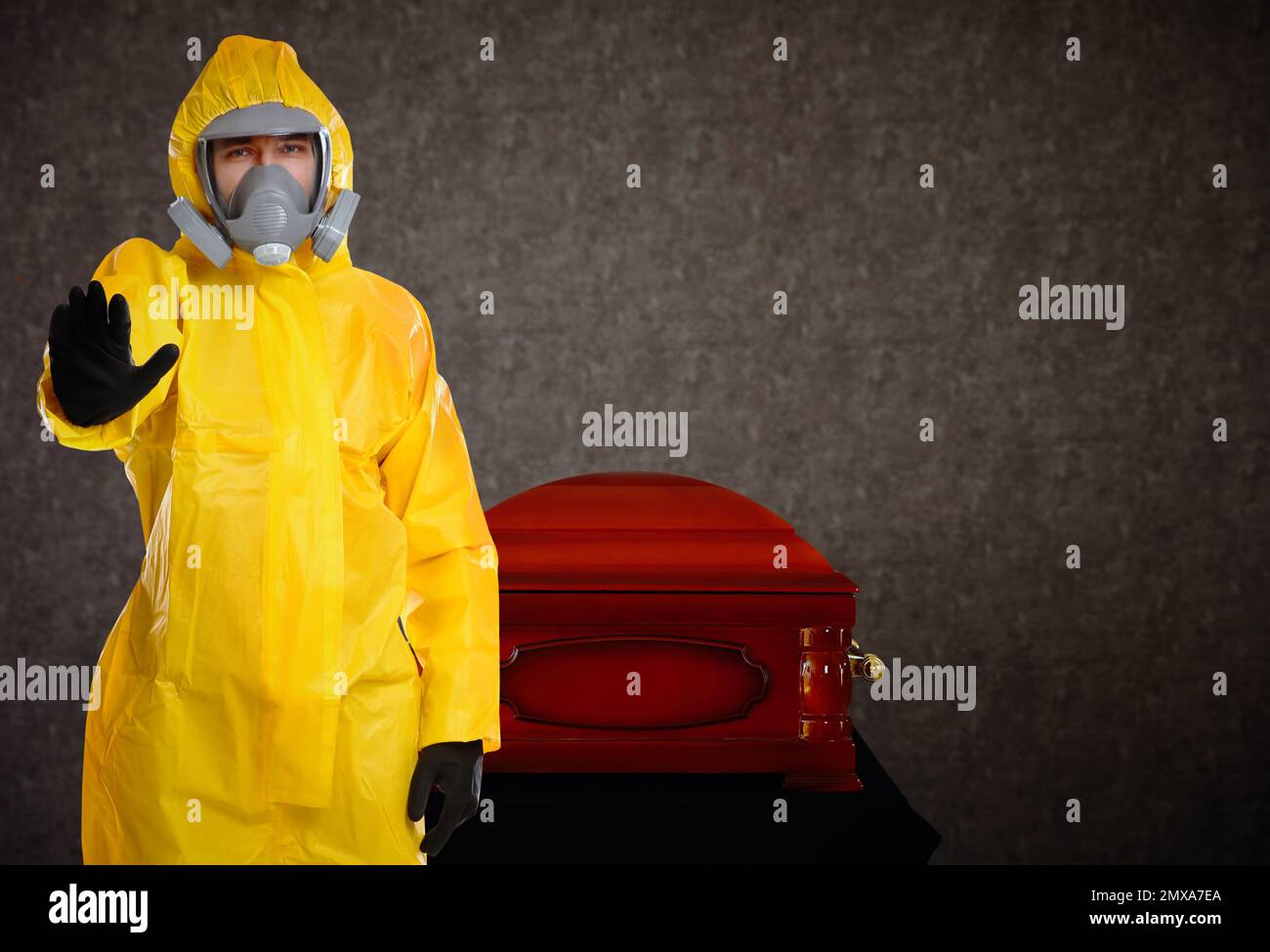 Dead man and coffin hi-res stock photography and images - Alamy