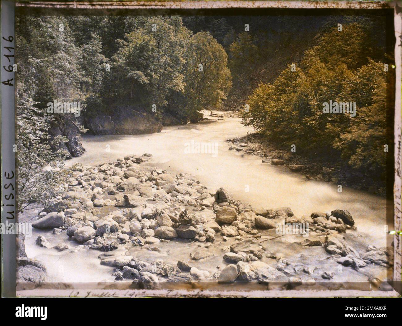 Pfäfers, Swiss Les de la Tamina , 1912 Switzerland Auguste