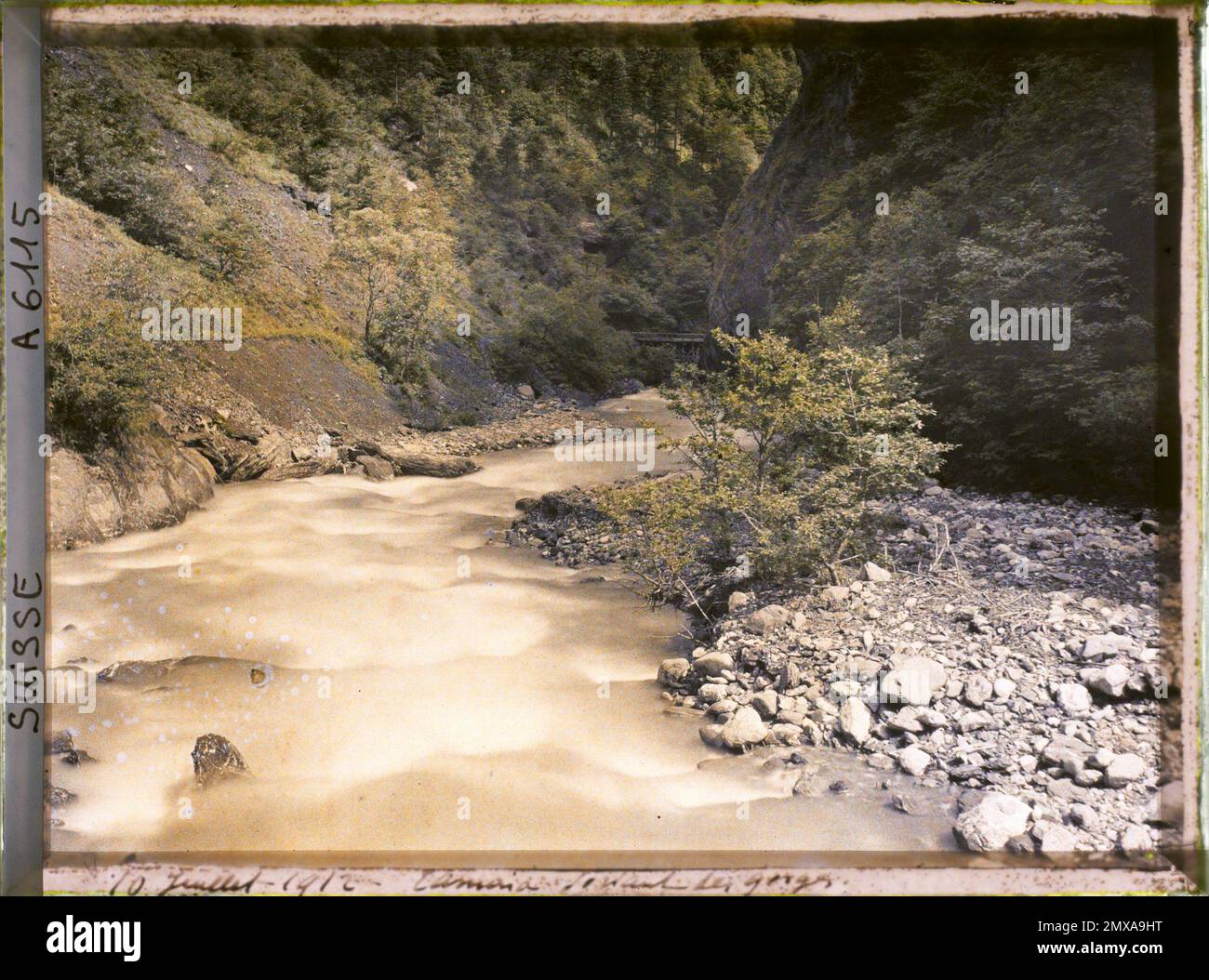 Pfäfers, Swiss Les de la Tamina , 1912 Switzerland Auguste