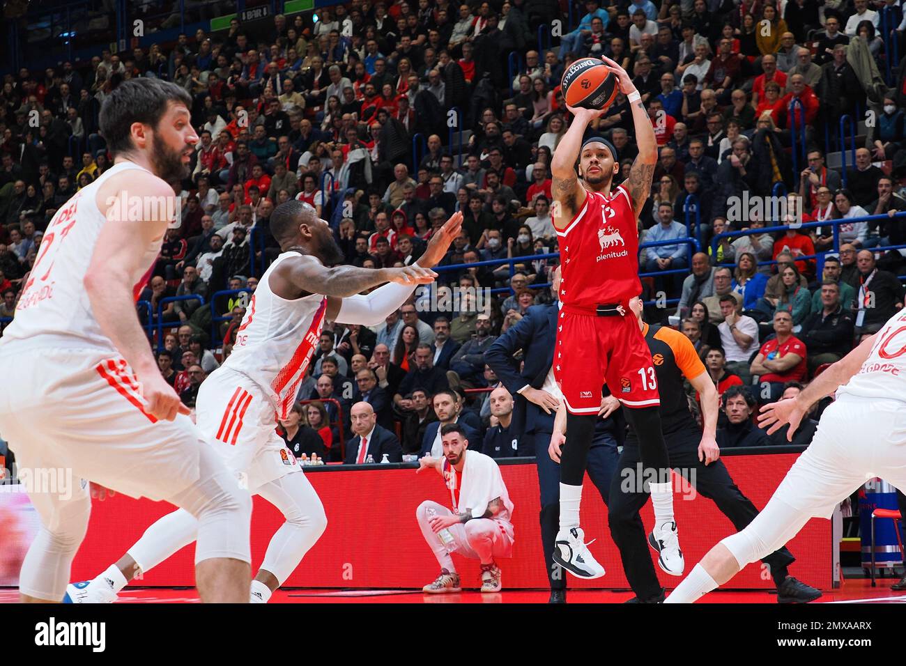 Forum of Assago, Milan, Italy, February 02, 2023, Shabazz Napier (EA7