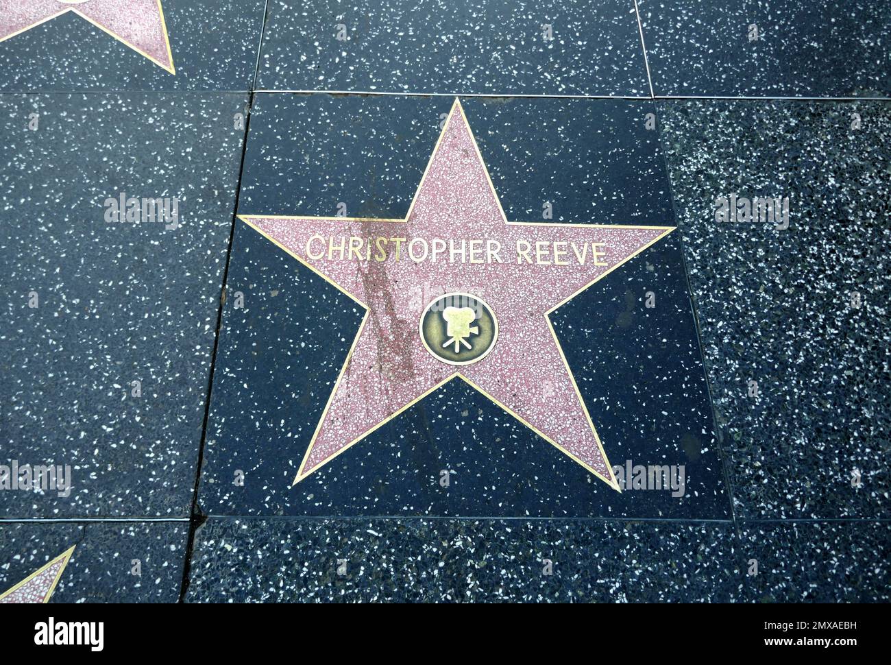 Los Angeles, California, USA 1st February 2023 A general view of atmosphere of Actor Christopher Reeve's Hollywood Walk of Fame Star on February 1, 2023 in Los Angeles, California, USA. Photo by Barry King/Alamy Stock Photo Stock Photo