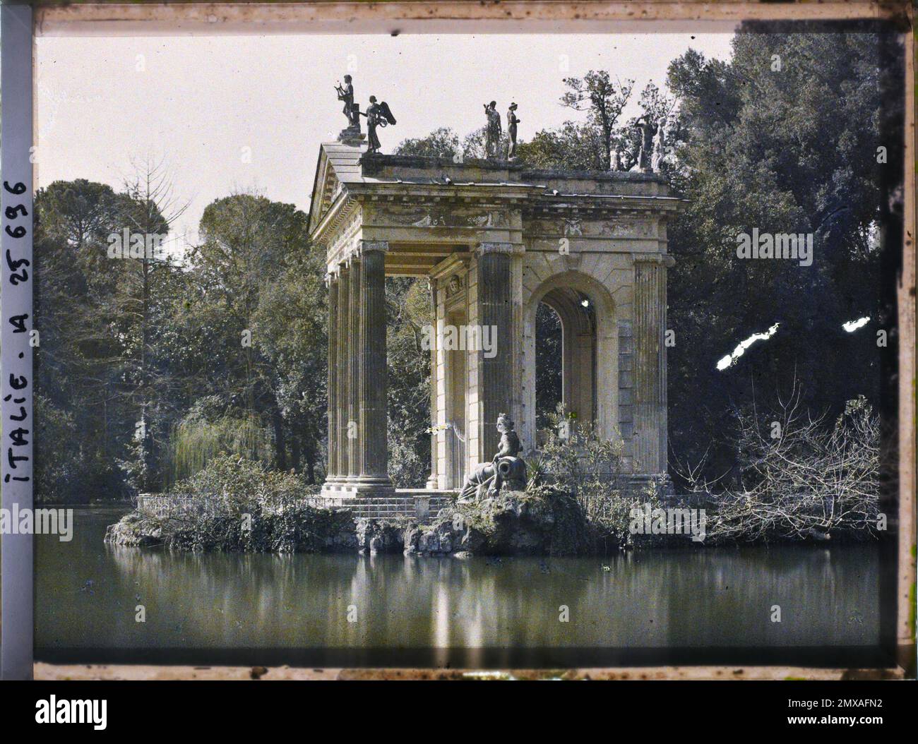Statue temple sculpture lake pond column greco roman polytheism hi-res ...