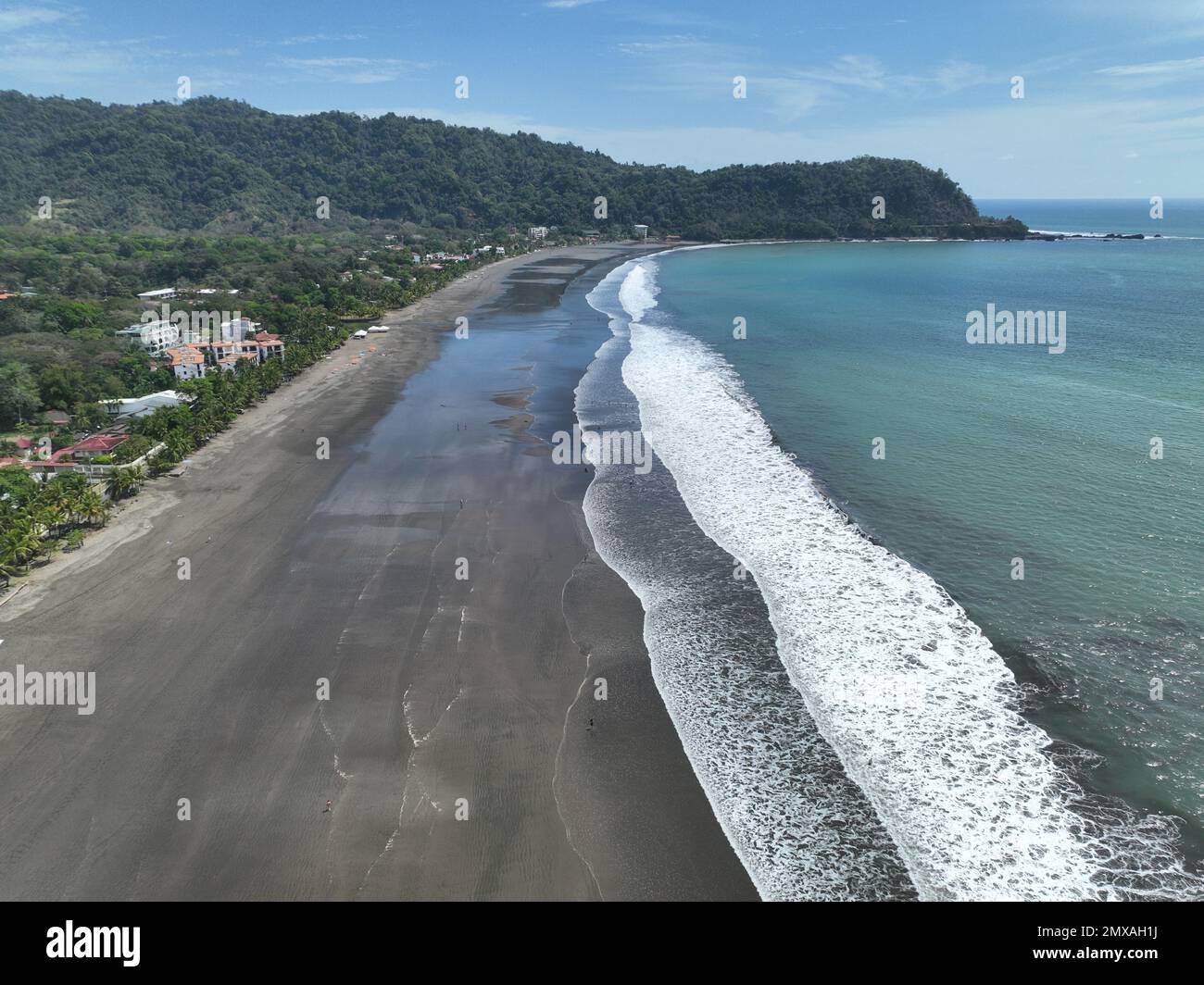 Jaco Beach, Garabito, Costa Rica. Popular beach for surfing, wildlife watching, horseback riding