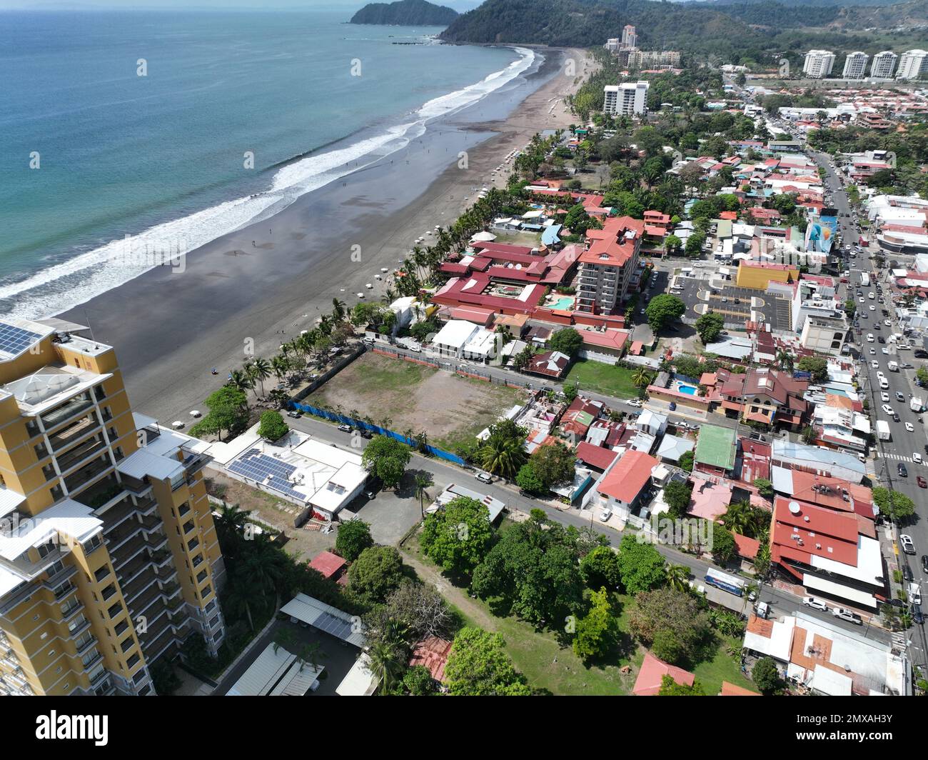 Jaco Beach, Garabito, Costa Rica. Popular beach for surfing, wildlife