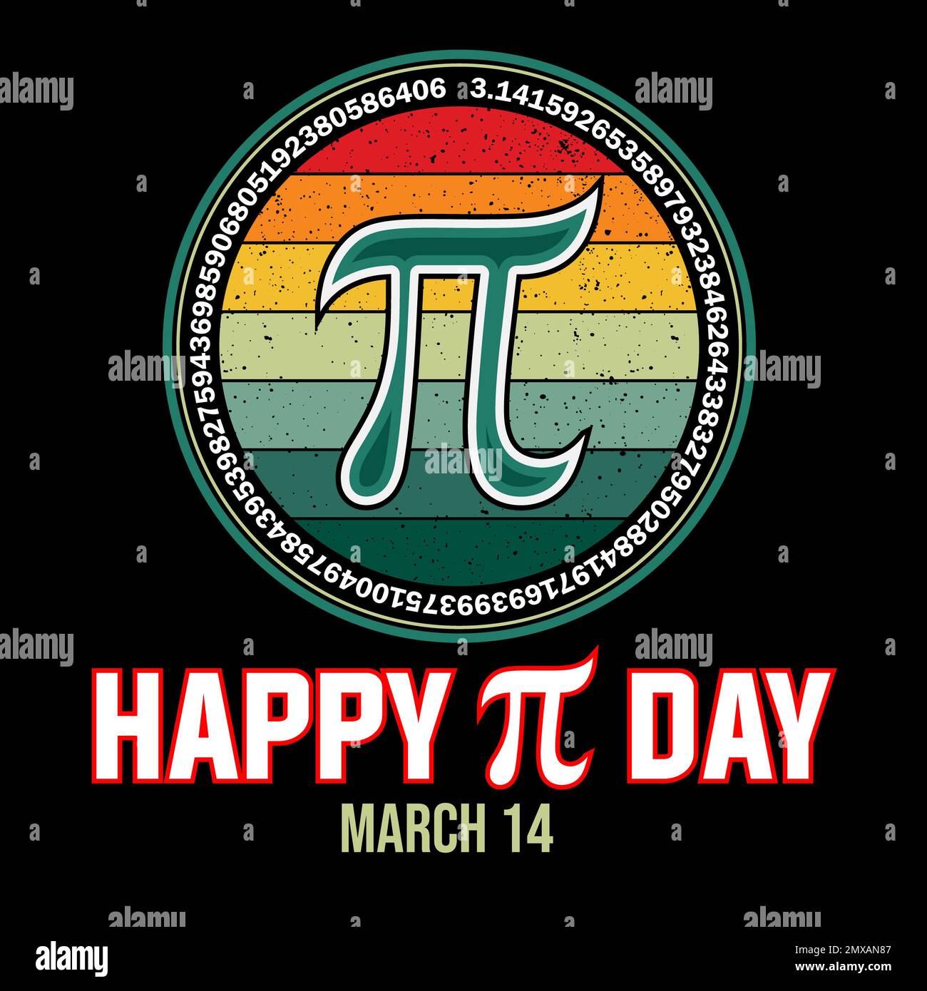 Happy international pi day template design vector Stock Photo Alamy