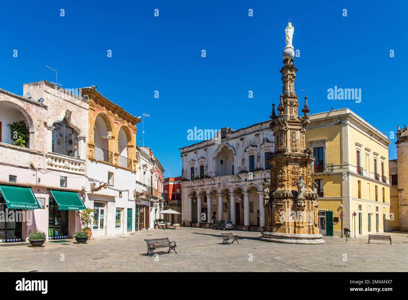 Piazza Salandra With Guglia Dell Immacolata And Palazzo Della Pretura piazza-salandra-with-guglia-dell-immacolata-and-palazzo-della-pretura