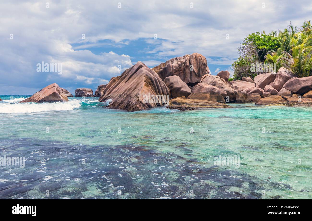 Anse Cocos beach on La Digue island in the Seychelles Stock Photo Alamy — free download