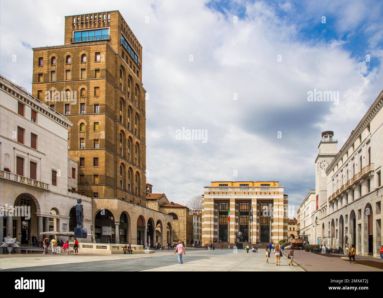 Piazza della Vittoria, Victory Square, Brescia, Lombardy, Italy, Brescia, Lombardy, Italy Stock Photo