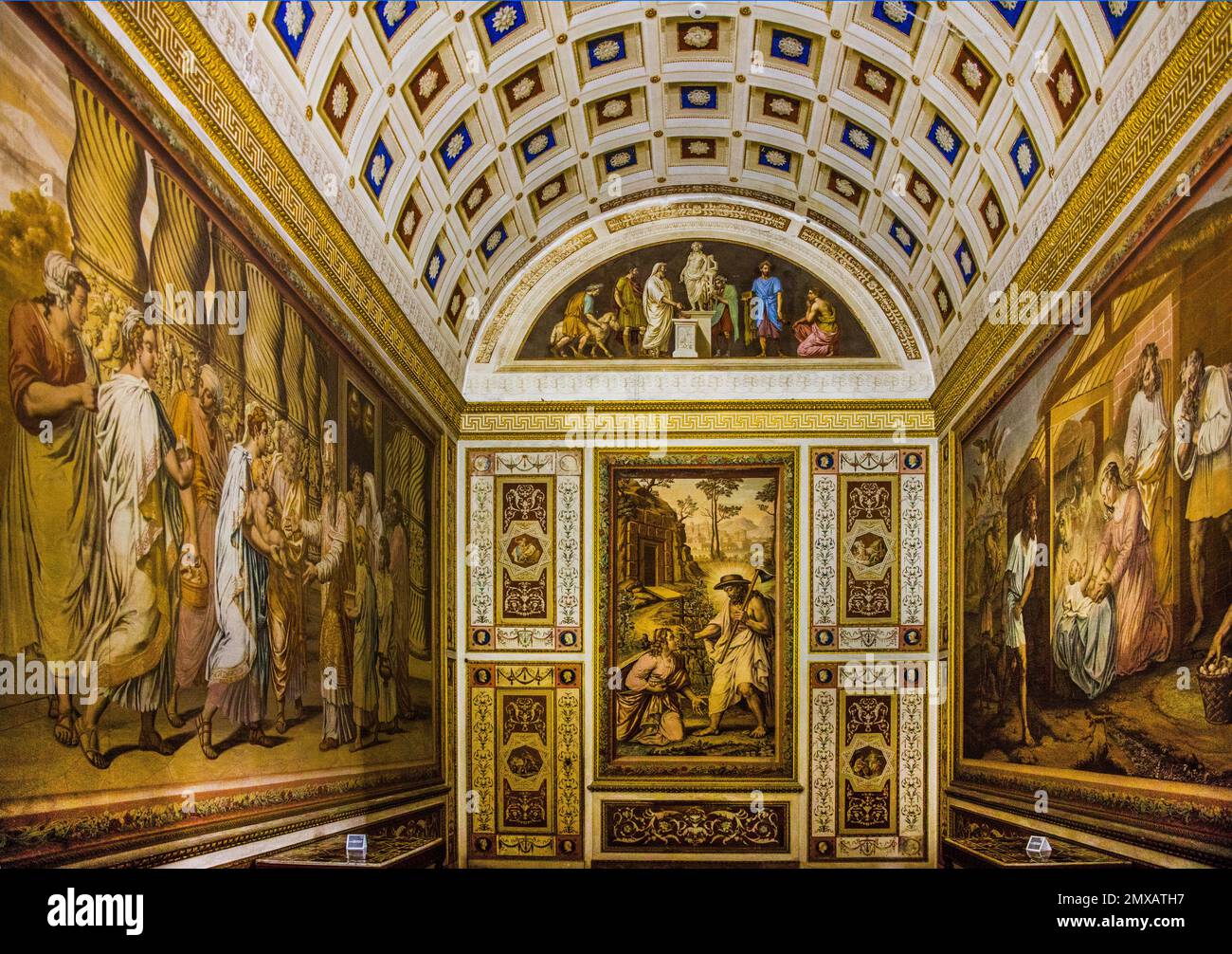 Small chapel by Paolo Pozzo with tapestries from the 16th-18th century 