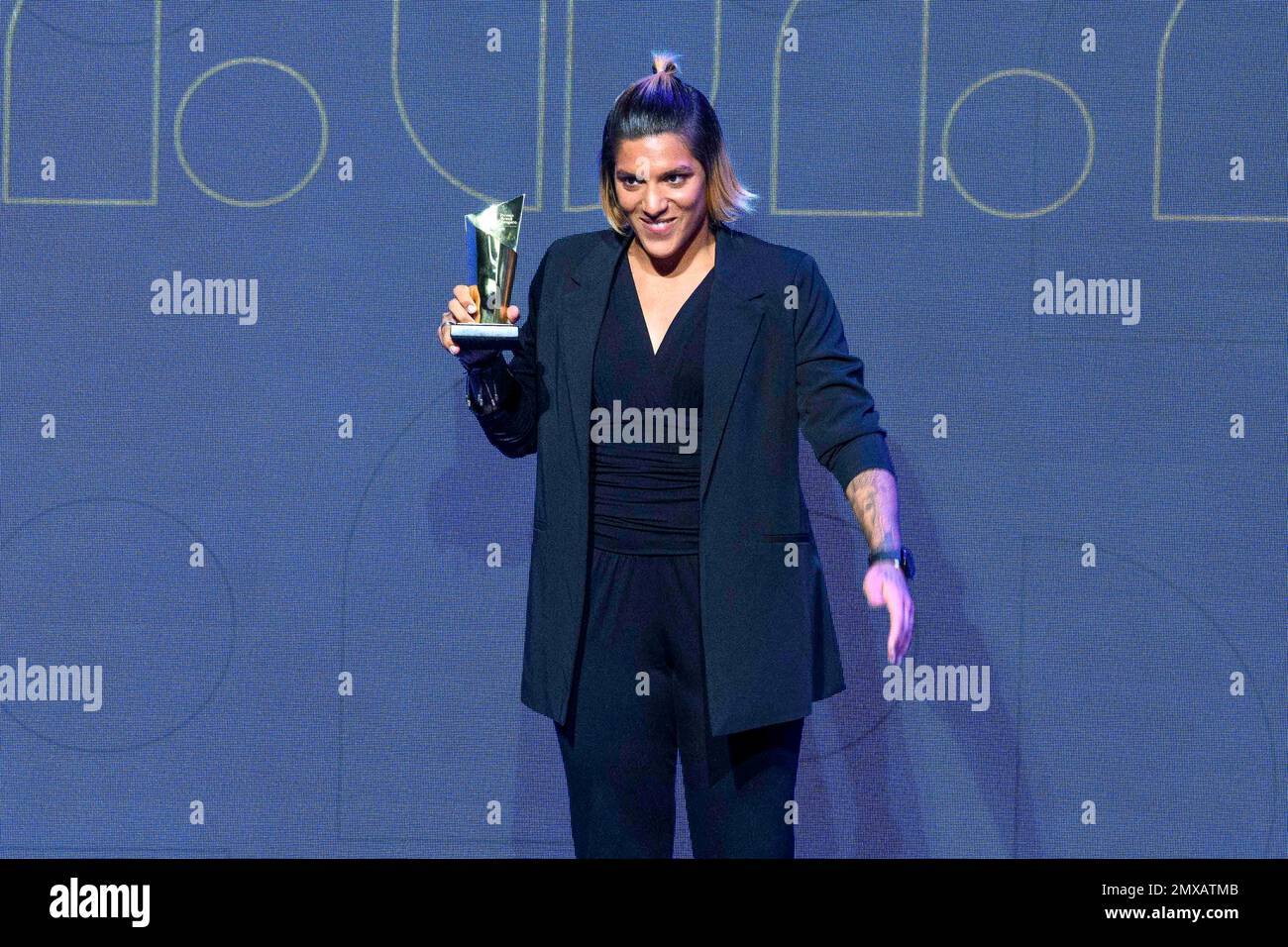 Rio De Janeiro, Brazil. 02nd Feb, 2023. Ana Marcela Cunha during the 2022 Brasil Olímpico Awards held at Cidade das Artes, this Thursday night (2), in Rio de Janeiro, RJ. Credit: Celso Pupo/FotoArena/Alamy Live News Stock Photo